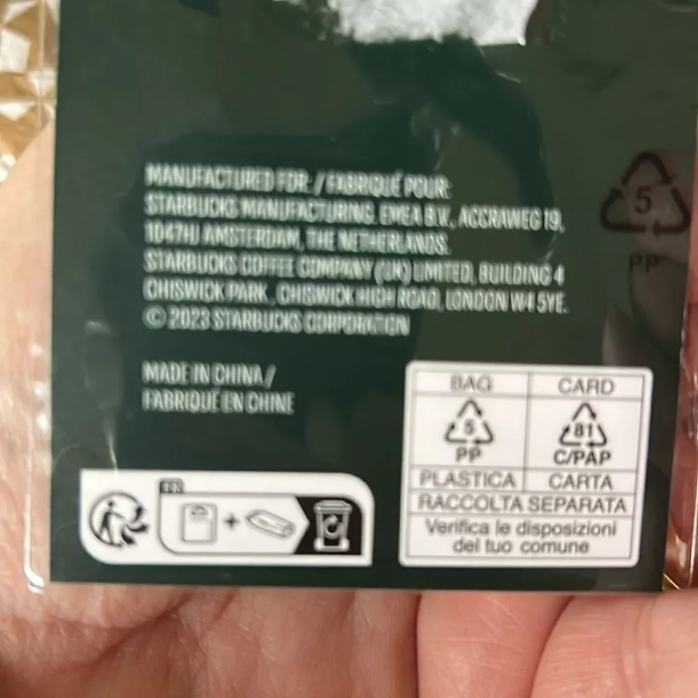 Starbucks® Enamel Keychain NEW